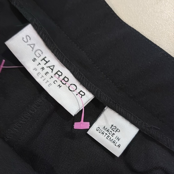 NWT sz 12 petite sag harbo black pants - Picture 5 of 6